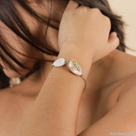 Браслет Nature Bijoux, Calliope, с перламутром и золотой нитью, NB25.1-13-44091 золотистый